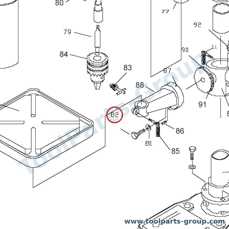 PROMAC PM-212082 – Ersatzteil – Schraube + Scheibe Pos. 81+82 212/Z für 212Z, JDP-212