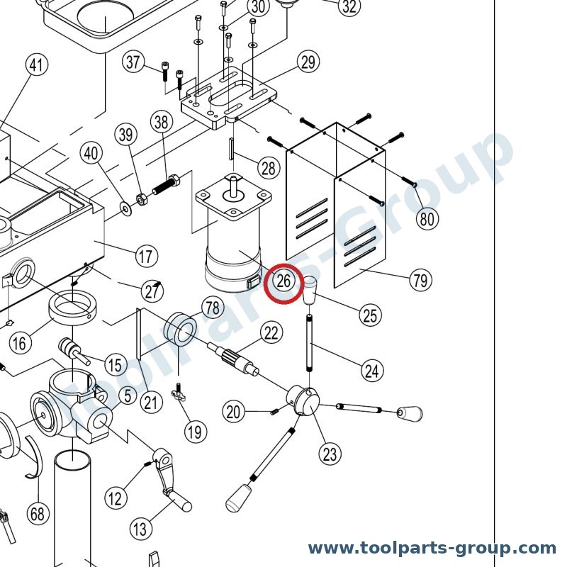PROMAC PM-212V026 – Ersatzteil – Motor 2HP für 212V