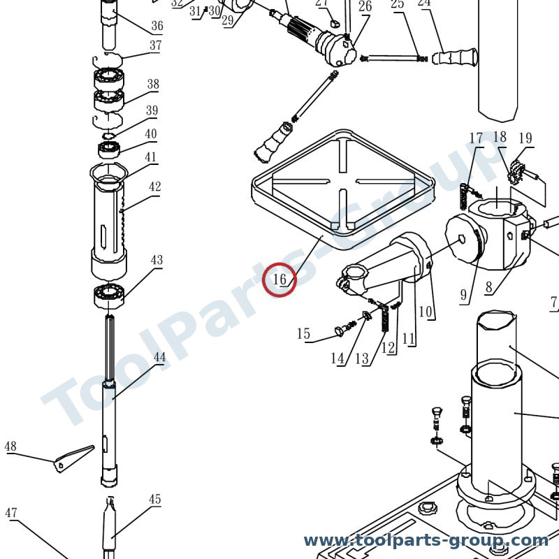 PROMAC PM-213016 – Ersatzteil – Tisch für 213