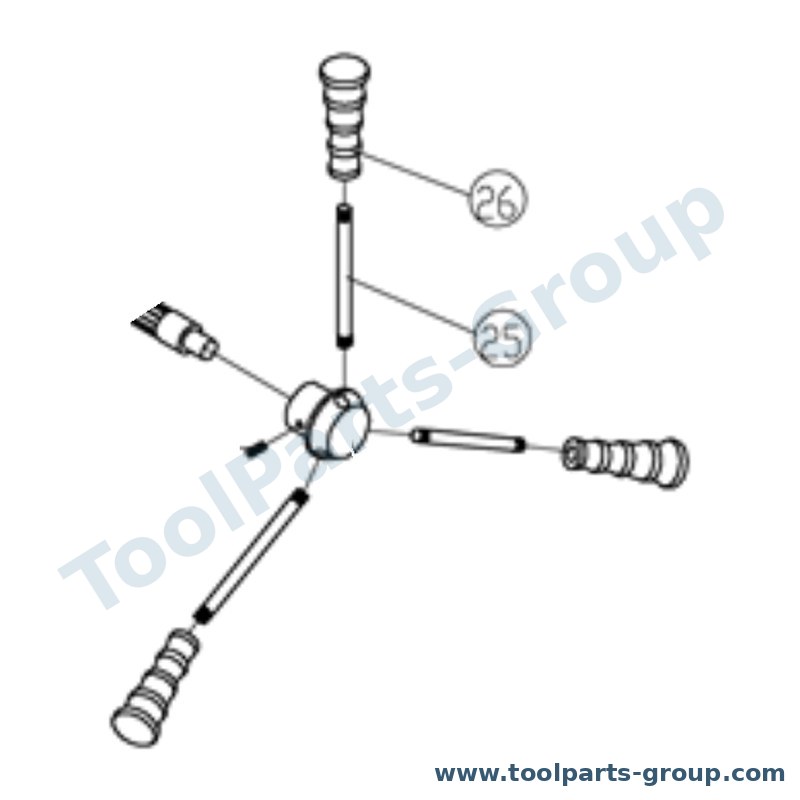 PROMAC PM-213224 – Ersatzteil – Pos. 24 Griff Body für 213A