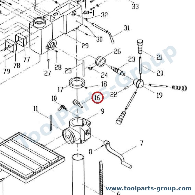 PROMAC PM-214516 – Ersatzteil – Kappe & Feder Pos. 23 für 214, 214B-2, 214B, PROMAC-214B-2