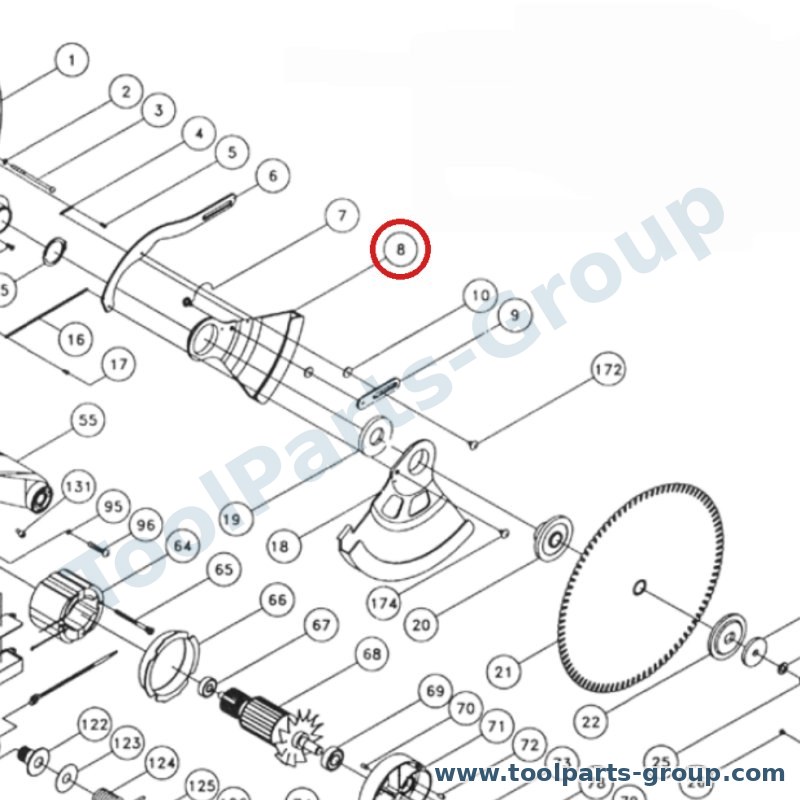 PROMAC PM-309008 – Ersatzteil – klein Sägeblattschutz Pos. 8 für 309C, JHC-355