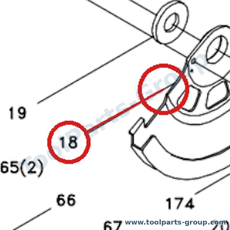 PROMAC PM-309018 – Ersatzteil – Big Sägeblattschutz Pos. 18 für 309C