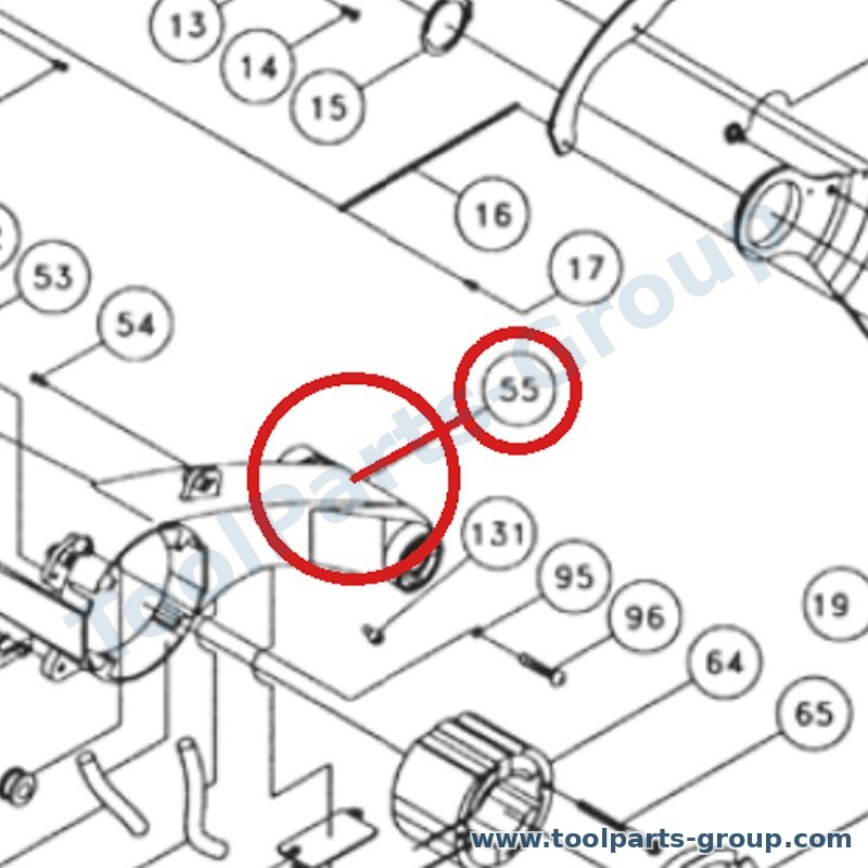 PROMAC PM-309055 – Ersatzteil – Motor Gehäuse Pos. 55 für 309C
