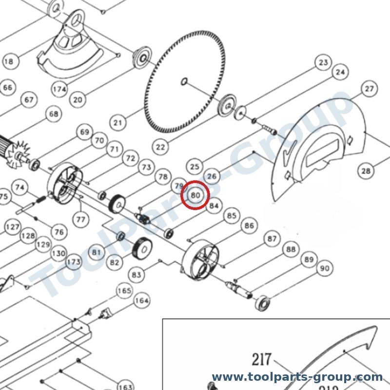 PROMAC PM-309080 – Ersatzteil – Getriebewelle für 309C