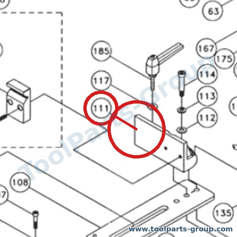 PROMAC PM-309111 – Ersatzteil – Vice Platte für 309C