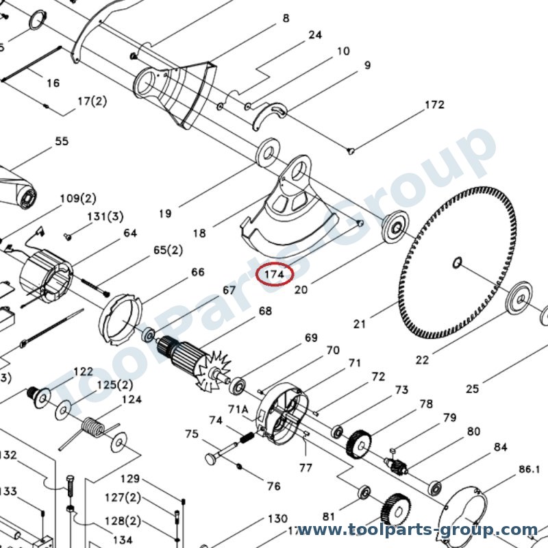 PROMAC PM-309174 – Ersatzteil – Schraube Pos. 174 für 309C