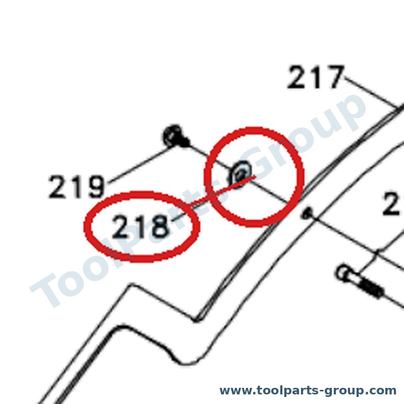 PROMAC PM-309218 – Ersatzteil – Scheibe Pos. 218 für 309C