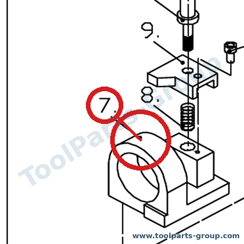 PROMAC PM-314007 – Ersatzteil – Pos. 7 Halterung für 314