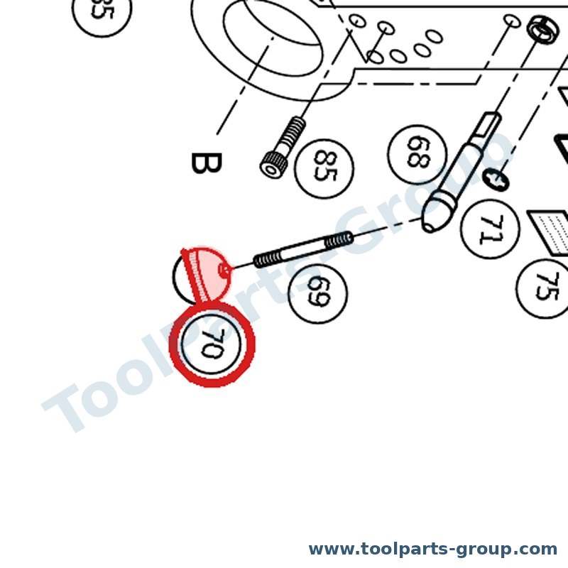 PROMAC PM-315050 – Ersatzteil – Ball Knopf für 315B1, 315