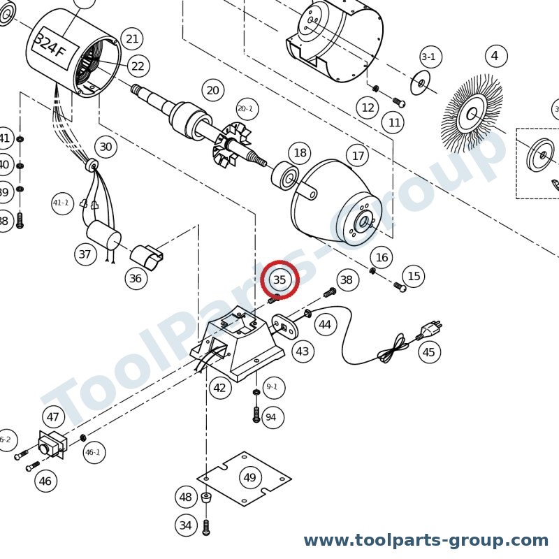 PROMAC PM-320046 – Ersatzteil – B19/B21 Hex Zylinderschraube M6X15 für SY-350V