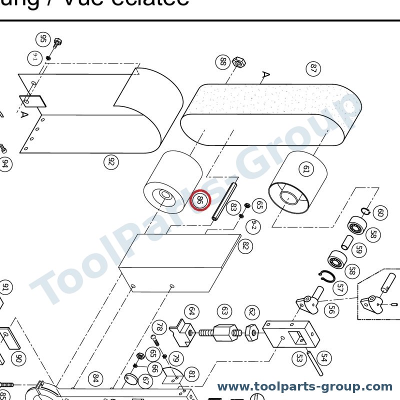 PROMAC PM-322069 – Ersatzteil – Gummi Rolle Dia 19MM für 322B, 322, JMG-100