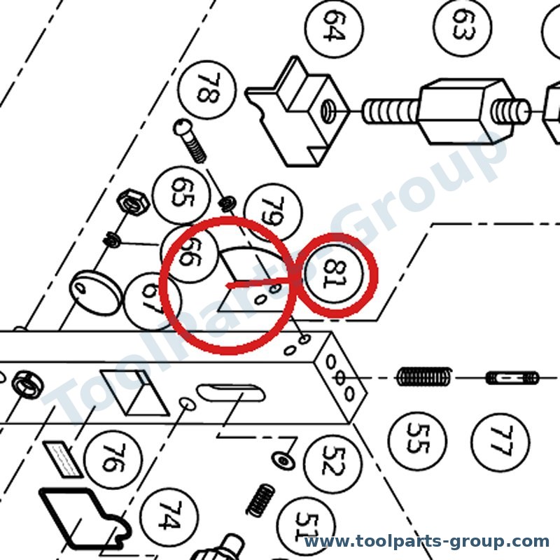 PROMAC PM-322113 – Ersatzteil – Platte Pos. 81 für 322BE, 322BC, 322