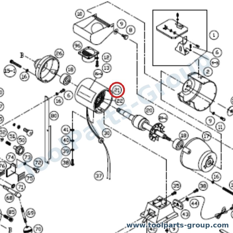 PROMAC PM-323021 – Ersatzteil – Wiring Gehäuse Assemblyno.21+Pos. 22 für 323BF, 323BE