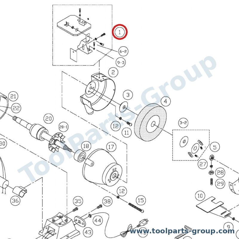 PROMAC PM-326401 – Ersatzteil – Augenschutz-Baugruppe für 326BE, 326F, 326