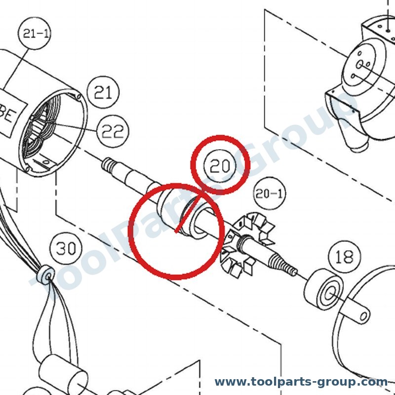 PROMAC PM-326420 – Ersatzteil – Rotor Promac für 326BE, 326