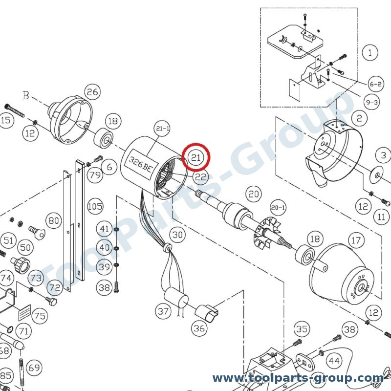 PROMAC PM-326421 – Ersatzteil – Stator für 326BE, 326