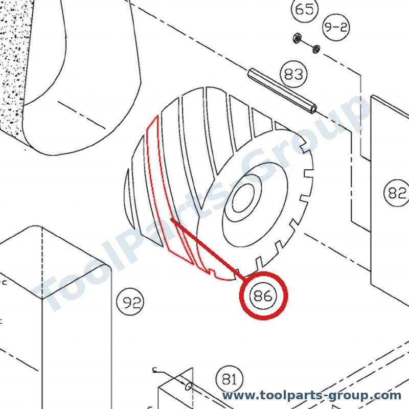 PROMAC PM-326486 – Ersatzteil – Caoutchouc Rouleau Promac für 326BE, 326