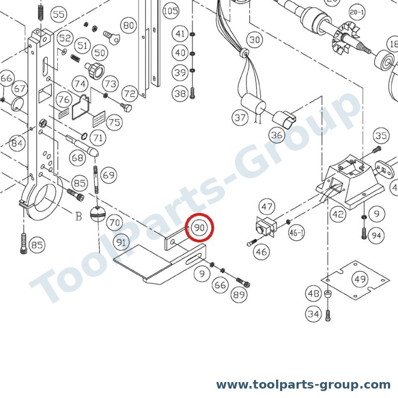 PROMAC PM-326490 – Ersatzteil – Bloc Pos. 90 für 326BE, 326