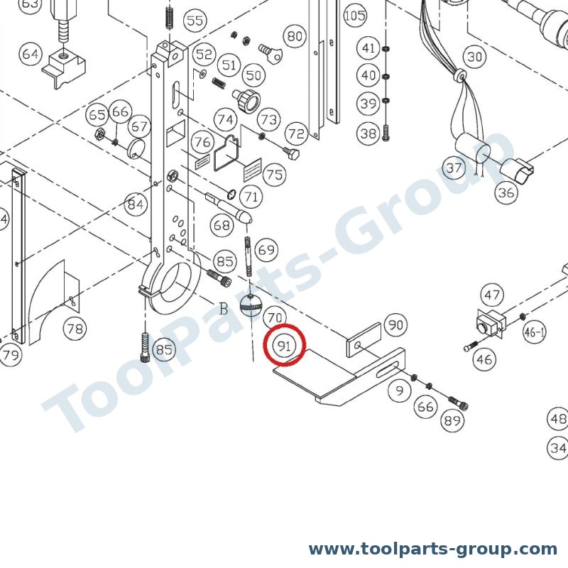 PROMAC PM-326491 – Ersatzteil – Pos. 91 Tisch für 326BE, 326