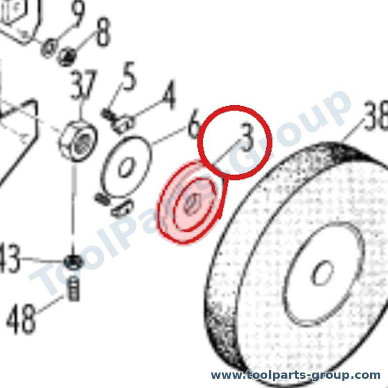 PROMAC PM-330003 – Ersatzteil – komplett Balancing Flansch für 330C, TO-6, 330, 326