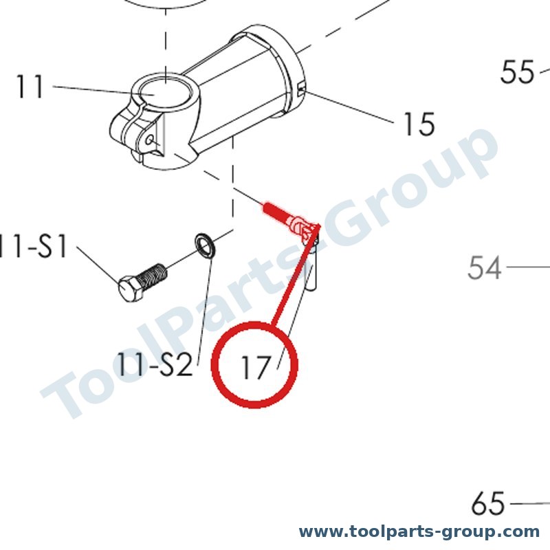 PROMAC PM-33068 – Ersatzteil – Tisch Schraube für 368, 369, 360, 370