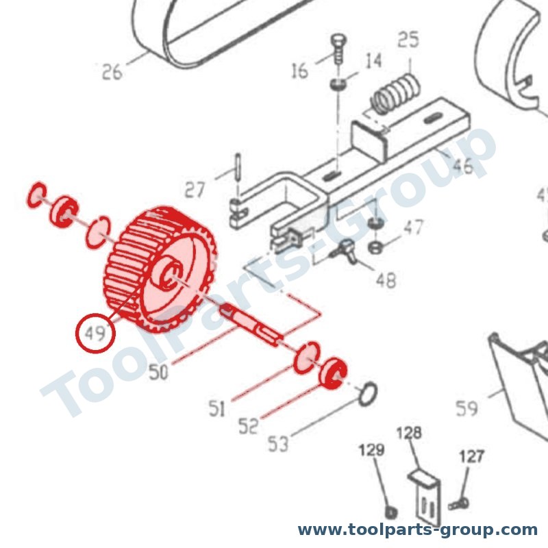 PROMAC PM-335243 – Ersatzteil – Idle Rolle Pos. 43 für 335E, 335