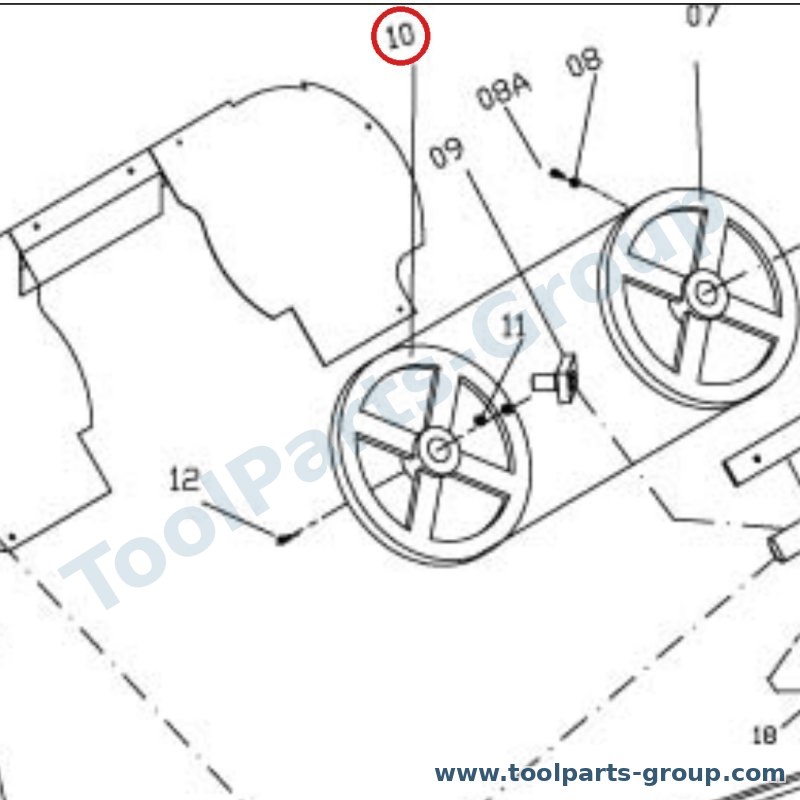 PROMAC PM-349010 – Ersatzteil – Return Flywheel Pos. 10 für 349V