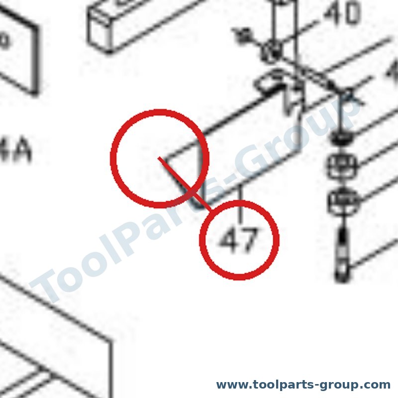 PROMAC PM-349047 – Ersatzteil – links Sägeblatt Guardno.47 für 349V