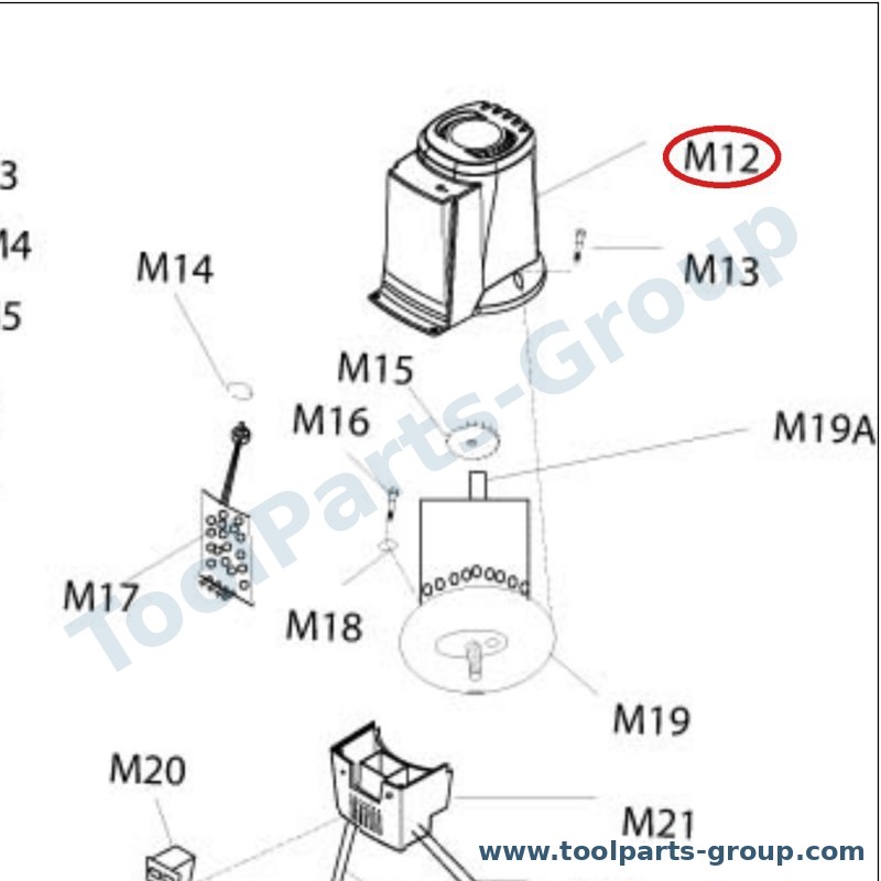 PROMAC PM-349112 – Ersatzteil – Up Motor Abdeckung für 349V