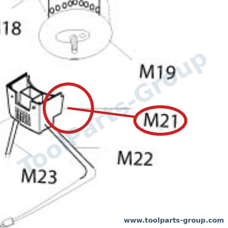 PROMAC PM-349121 – Ersatzteil – unten Motor Abdeckung Pos. M21 für 349V