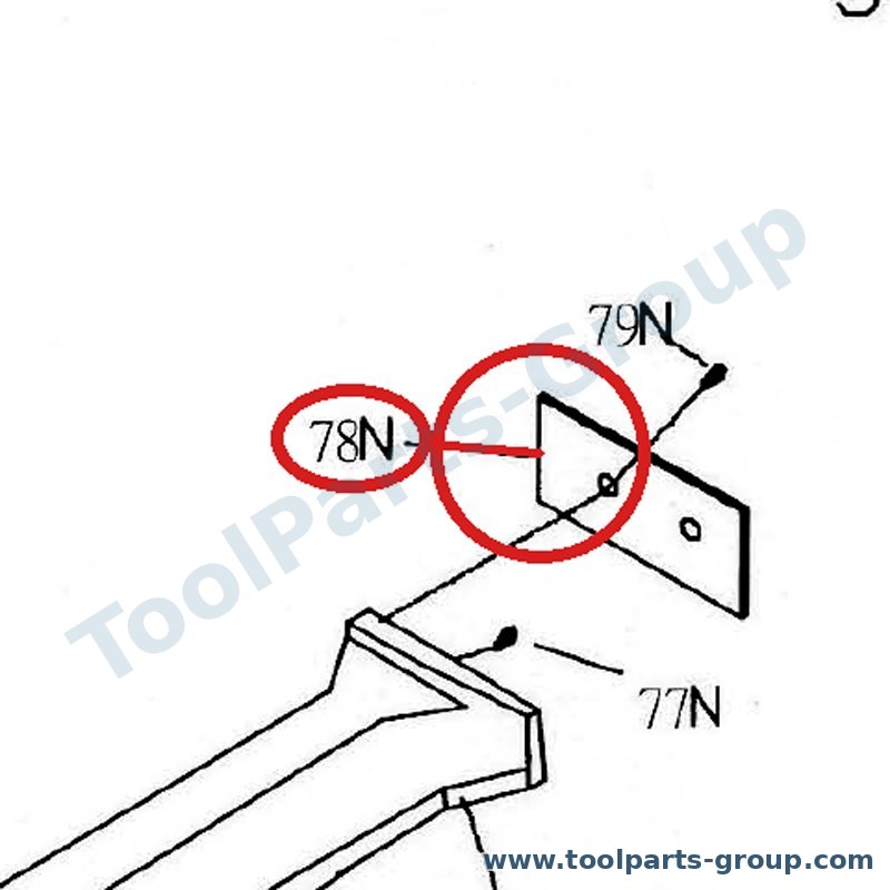 PROMAC PM-351078 – Ersatzteil – Vise Platte Pos. 78 für 351V