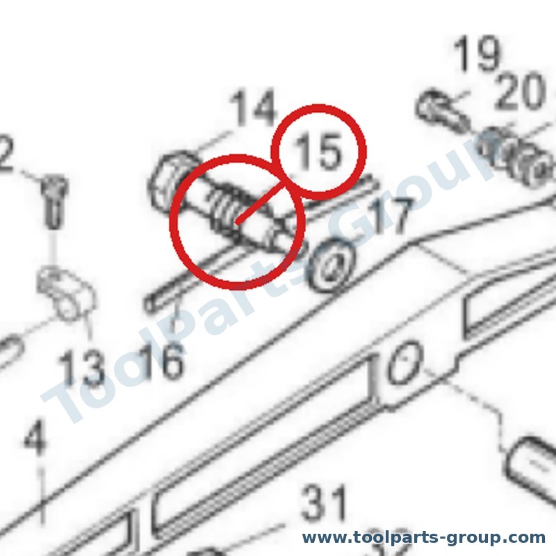JET PM-354015 – Ersatzteil – Feder Pos. 15 für 354, 354V, JSS-18