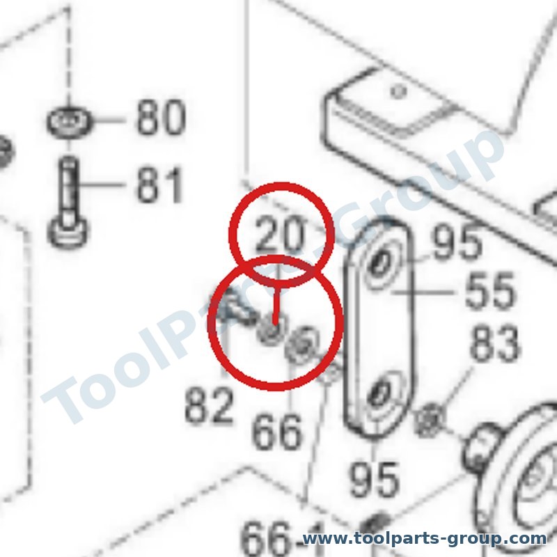 JET PM-354020 – Ersatzteil – Washerno.20 für JSS18, JSS-18