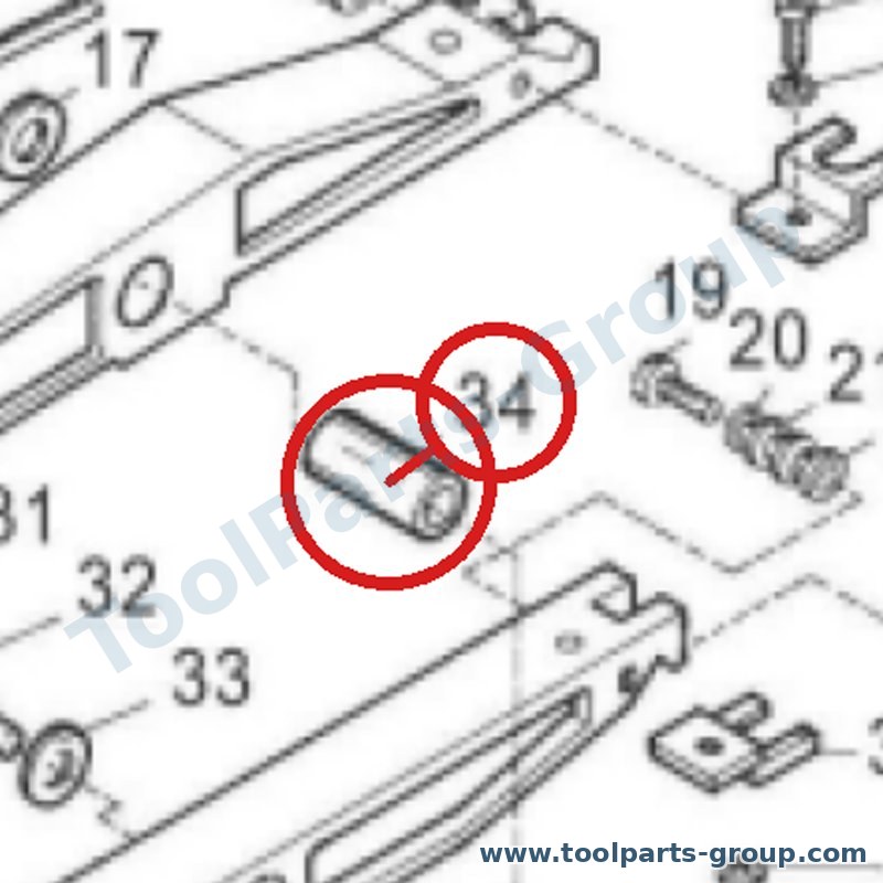 JET PM-354034 – Ersatzteil – Brace Pos. 34 Or 38 /354V für 354