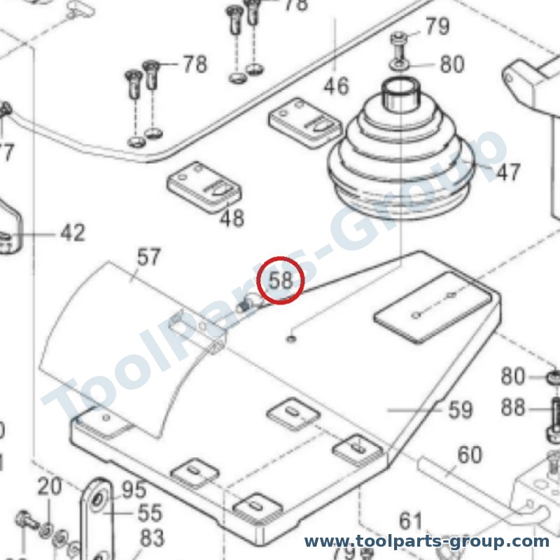 JET PM-354058 – Ersatzteil – Schraube Pos. 58 für 354V