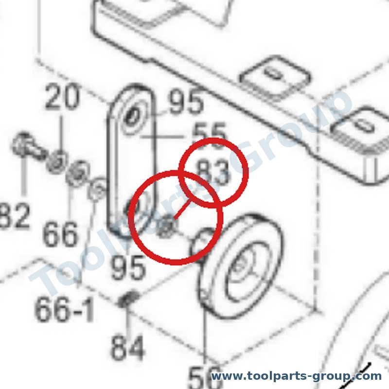 JET PM-354083 – Ersatzteil – Scheibe Pos. 83 für JSS18, JSS-18