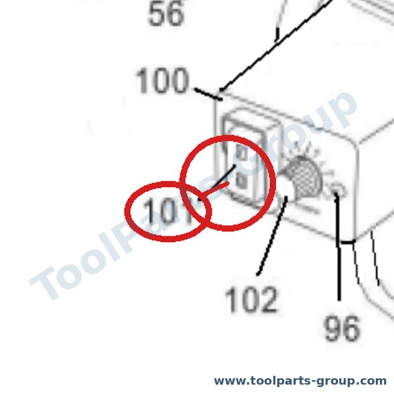 JET PM-354101 – Ersatzteil – Schalter Pos. 101 für 354, 354V, JSS-18