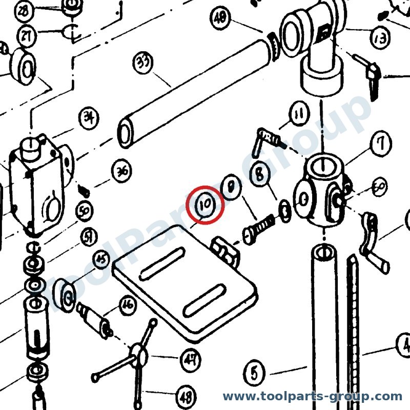 PROMAC PM-361010 – Ersatzteil – Work Tisch für 361C