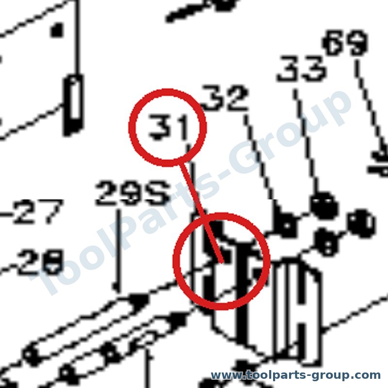 PROMAC PM-366231 – Ersatzteil – Motor Grundplatte Pos. 31 für 366, 930