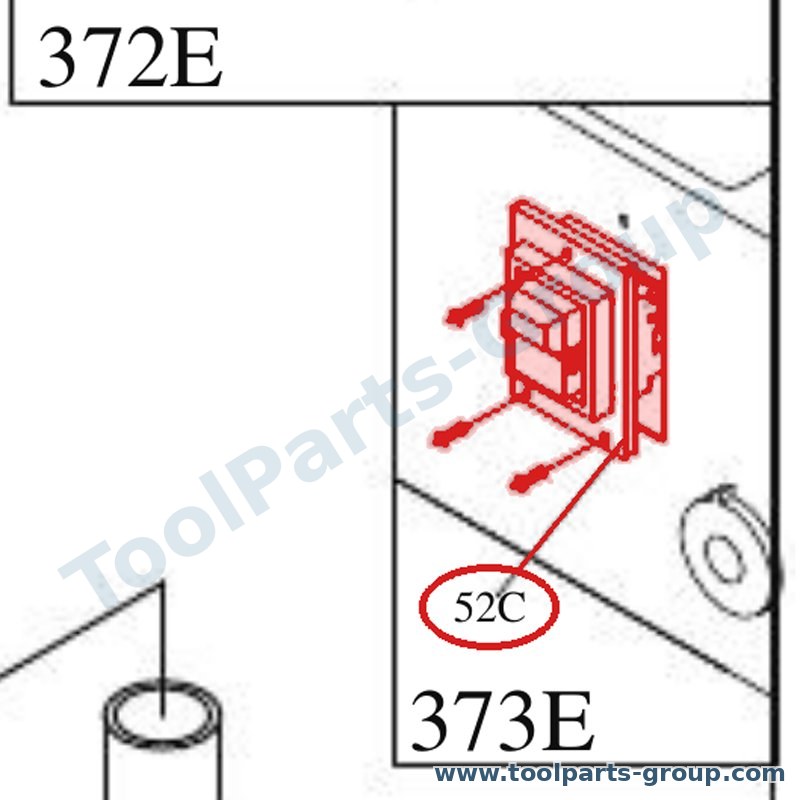 PROMAC PM-370652C – Ersatzteil – Pos. 52C Interrupteur JD3/400V für 371E, JD-3