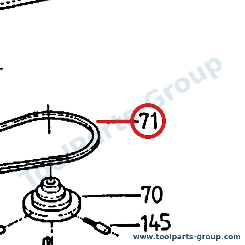 PROMAC PM-382071 – Ersatzteil – V Riemen B34 für FX-382, FX382/83