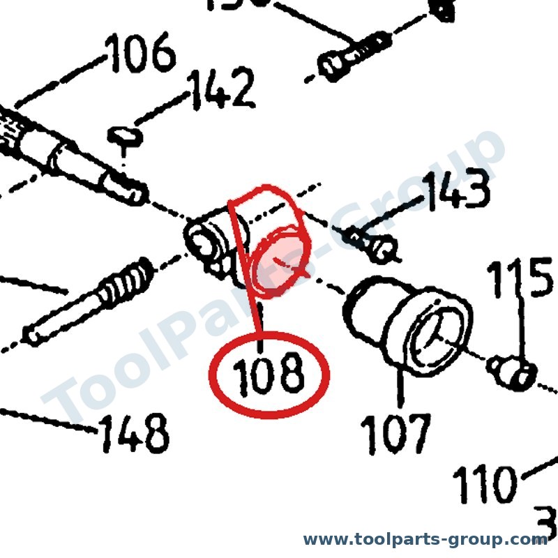 PROMAC PM-3833108 – Ersatzteil – komplett Vorschub Kasten für 108, 147, 148