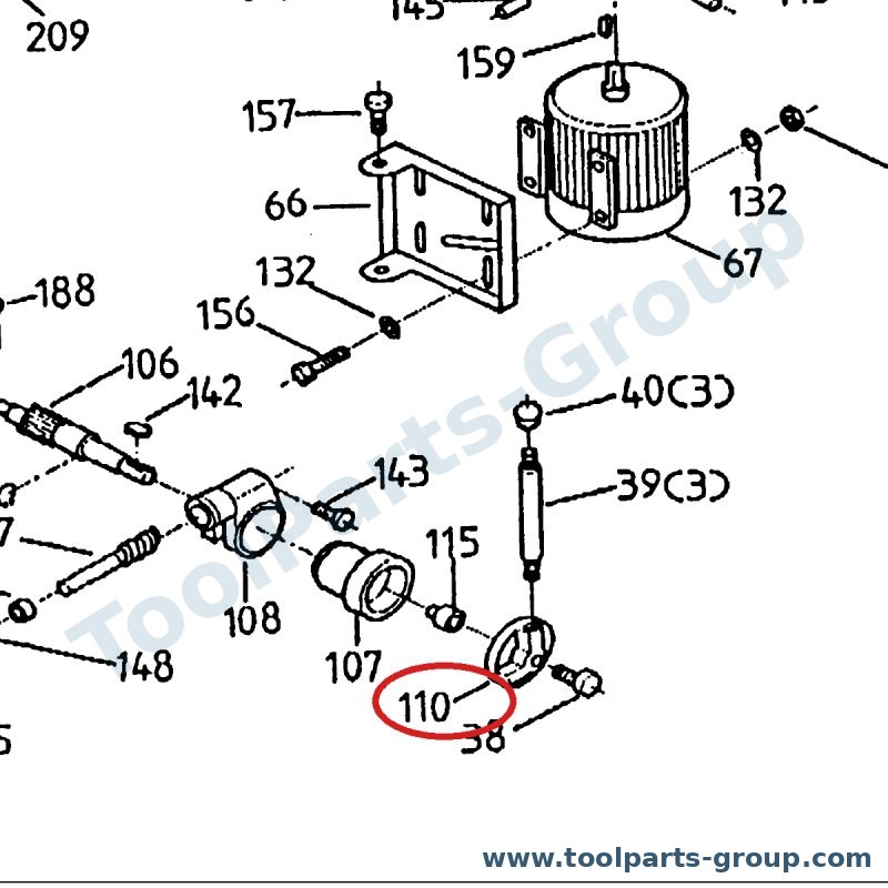 PROMAC PM-3833110 – Ersatzteil – Feeding Griff Body Fx für FX-382C/383C/383GC, 382C, 383C, 383GC