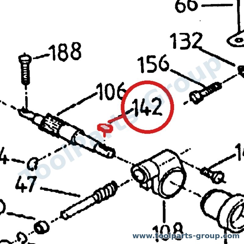 PROMAC PM-3833142 – Ersatzteil – Passfeder, Pinion Welle Pos. 3.142 für FX-383CP, 383CP