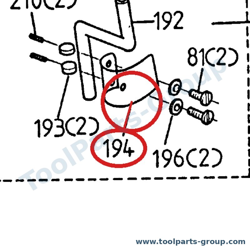 PROMAC PM-3833194 – Ersatzteil – komplett Safety Schutz Pos. G1-G17 mit Mikroschalter für FX-383, FX-383V/382C, FX-383V, 382C