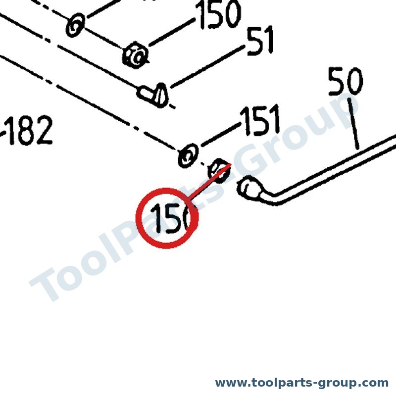 PROMAC PM-383415 – Ersatzteil – Tisch Grundkörper Mutter Pos. 4-15 für FX-380