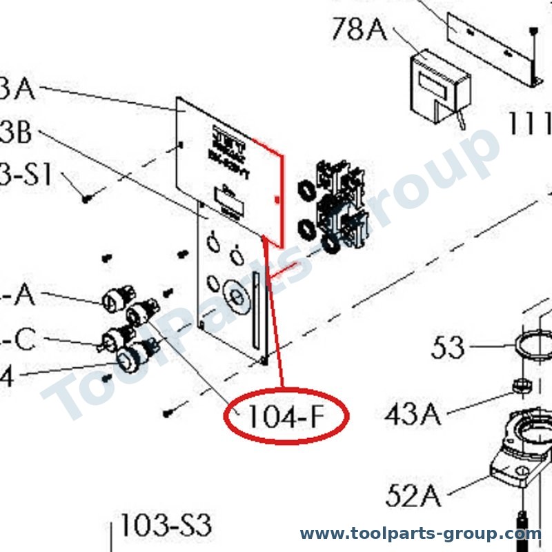 PROMAC PM-383503 – Ersatzteil – Anschlag Schalter für BX-825VT, 825VT