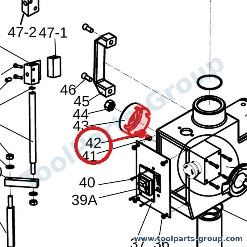 JET PM-387242 – Ersatzteil – Pos. 42 Schraube für 387A
