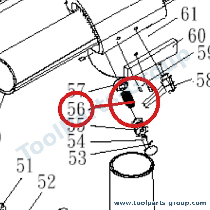 JET PM-387256 – Ersatzteil – Feder Pos. 56 für 387A